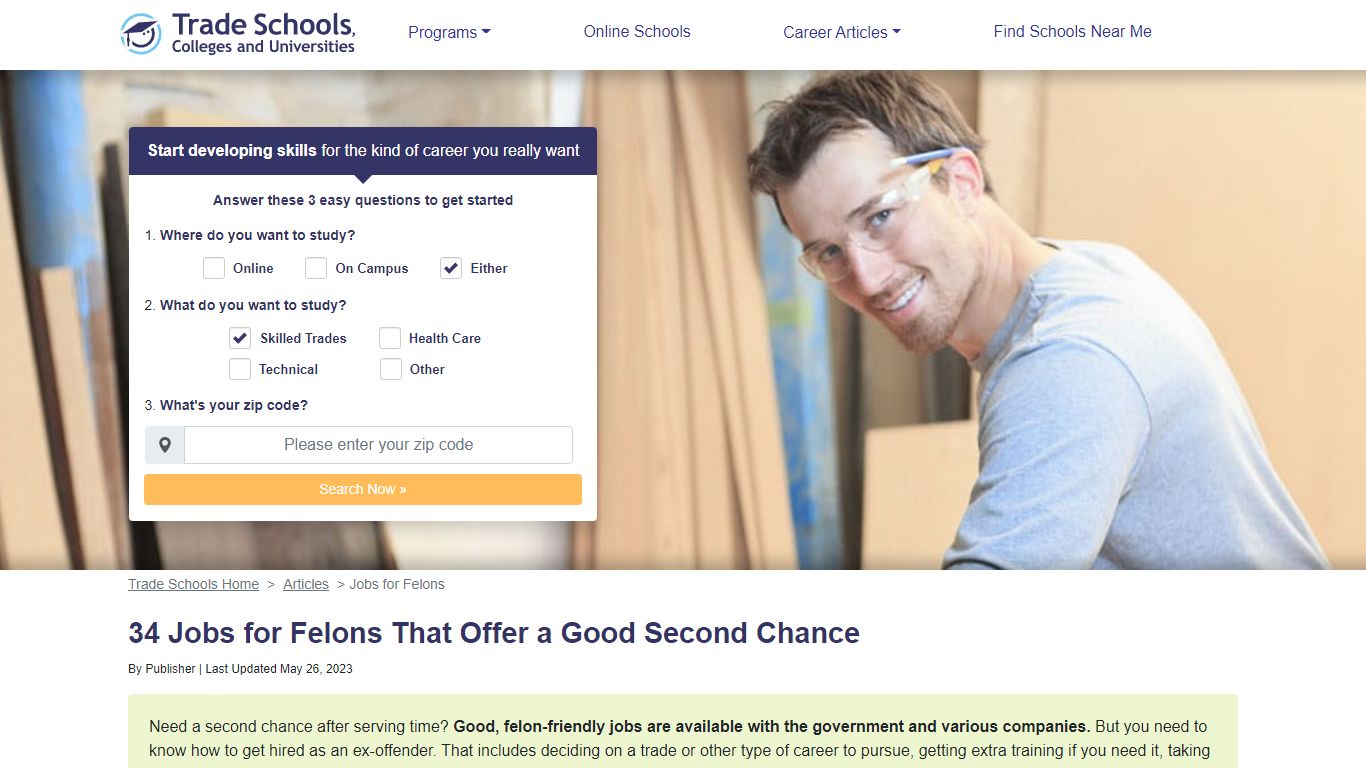 34 Jobs for Felons That Offer a Good Second Chance - trade-schools.net