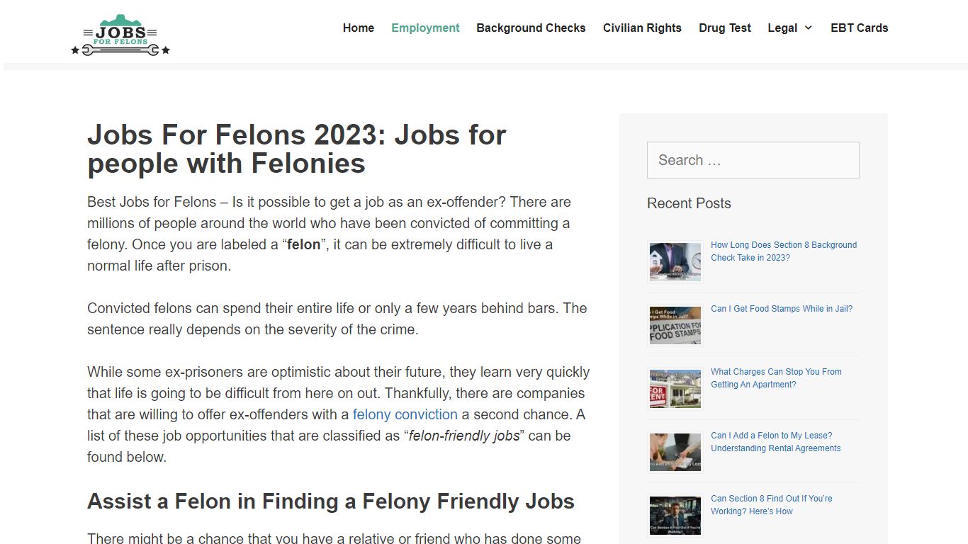 Jobs For Felons 2023: 990+ Companies that Hire Felons